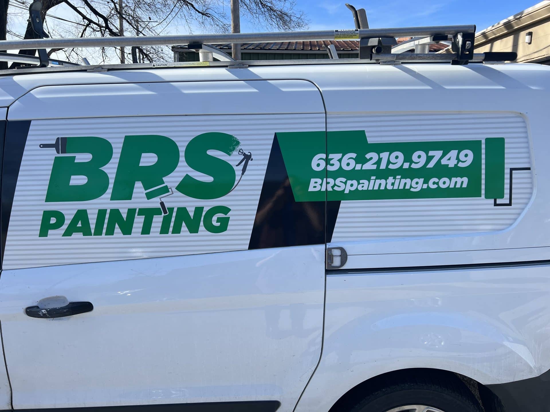 The work van for BRS Painting.