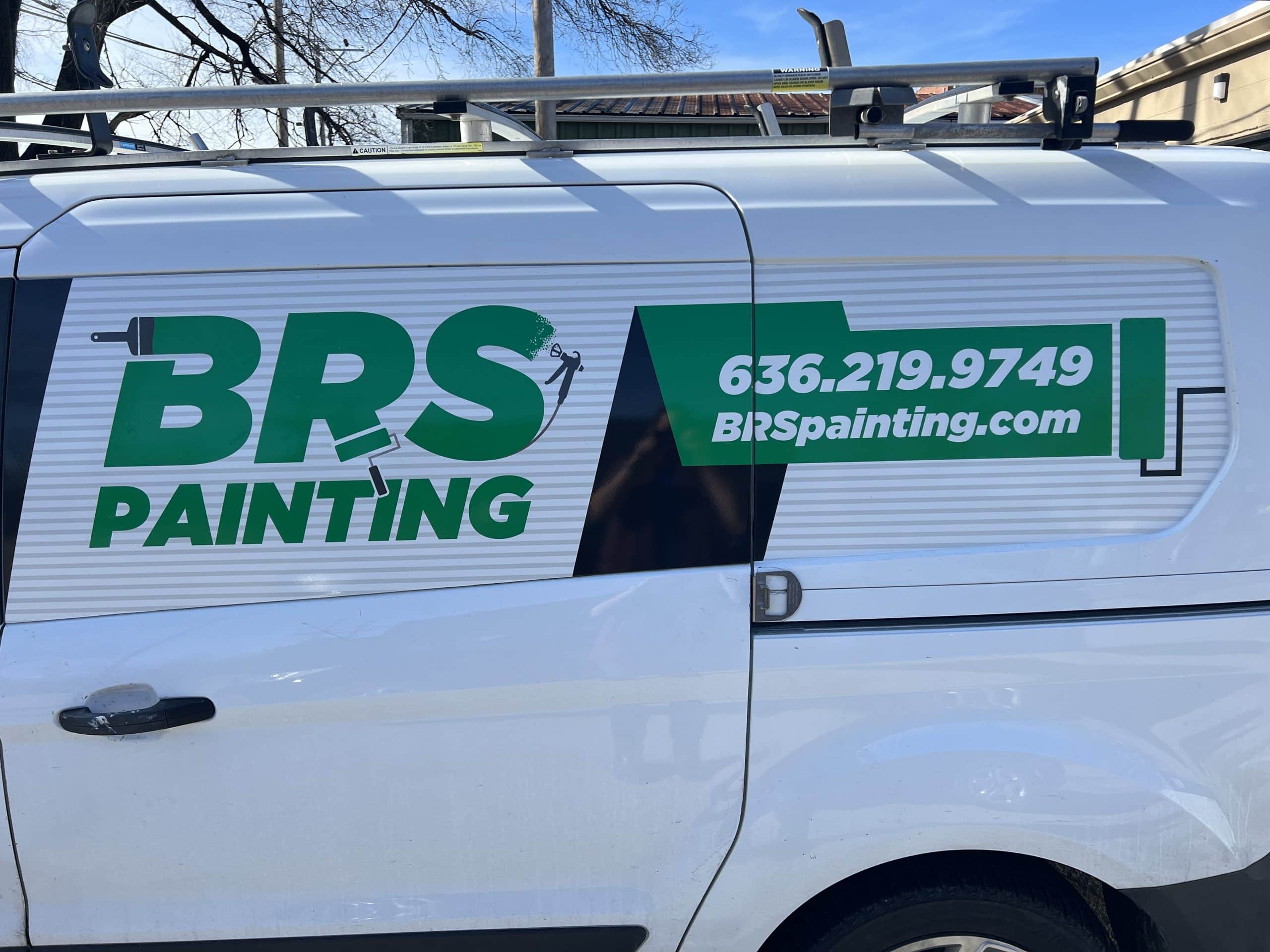 The work van for BRS Painting.