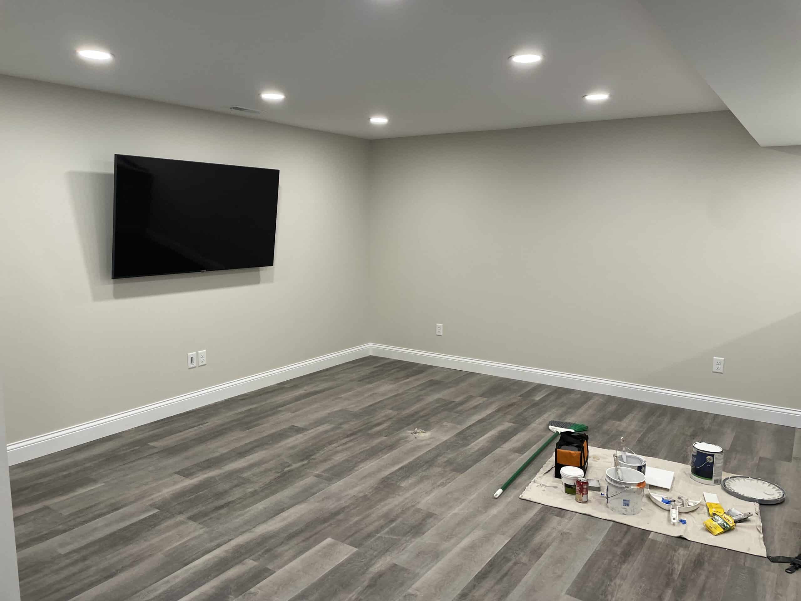 Completed Interior New Construction Basement 