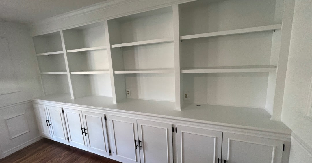Shelves Painted White 