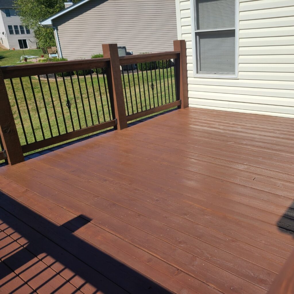 Freshly Stained Deck 